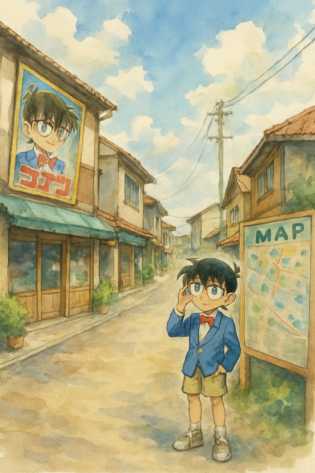 名探偵コナン聖地巡礼ガイド：米花町モデル・鳥取北栄町MAP