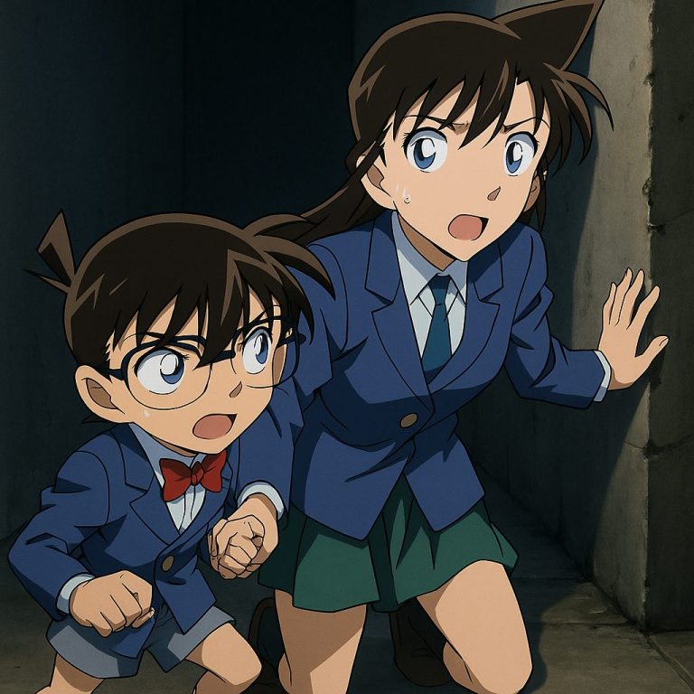コナンと蘭の緊張感ある瞬間