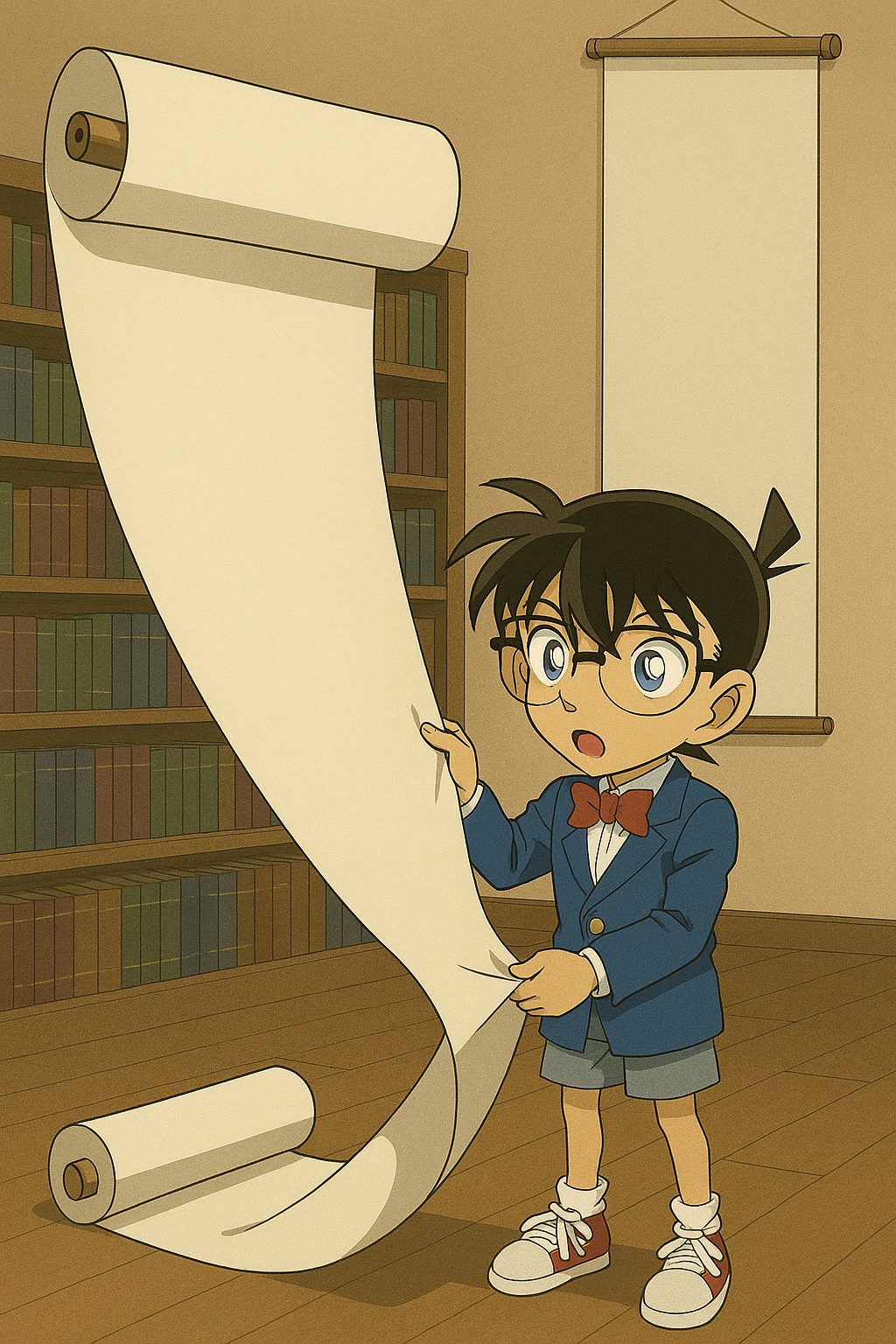 コナンと巨大な巻物
