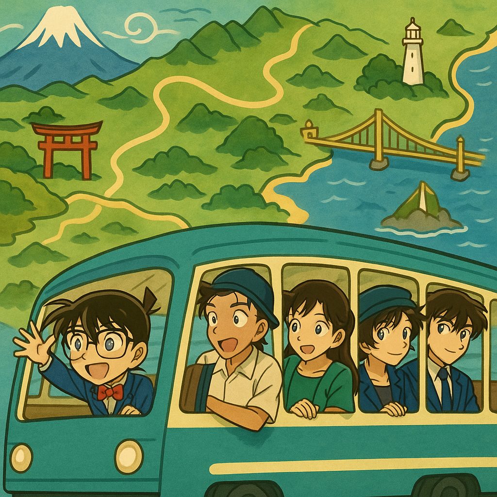 名探偵コナンと静岡の風景