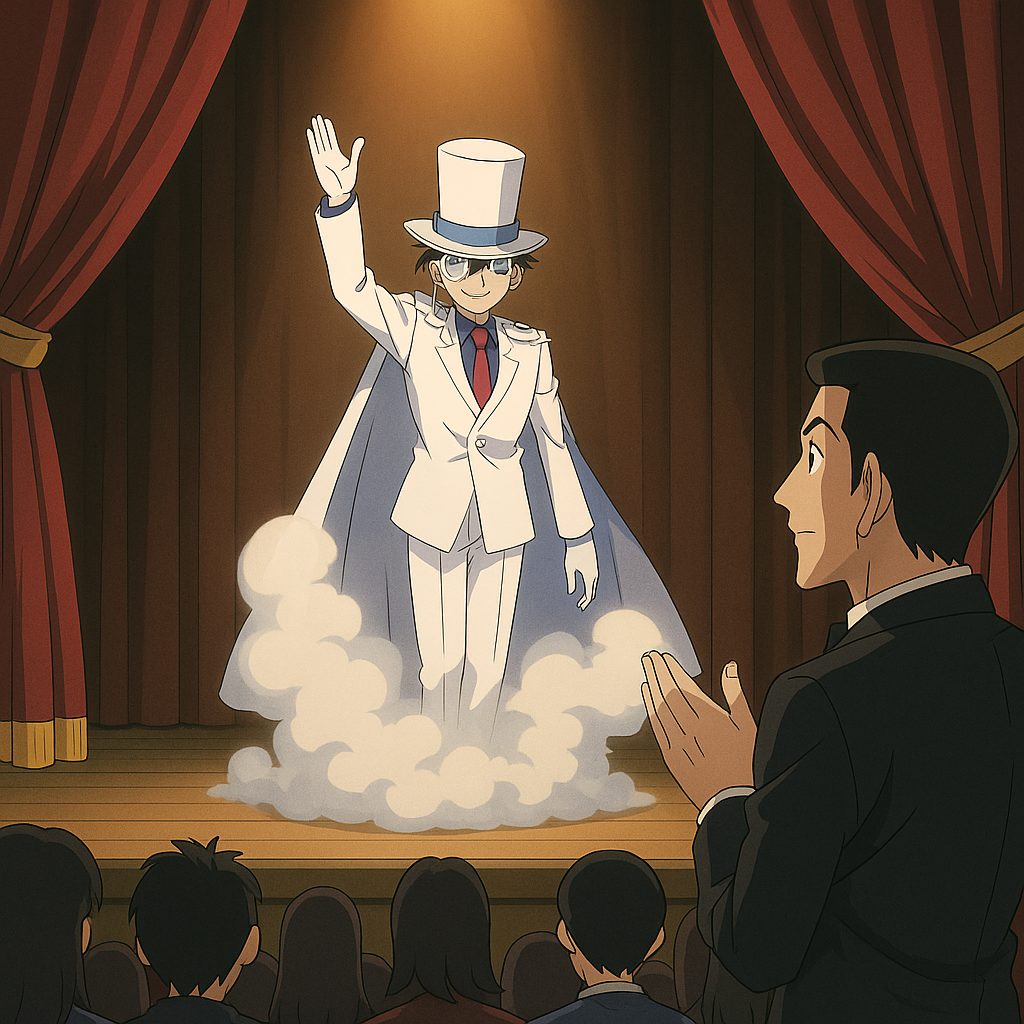 怪盗キッドの幻想的な登場