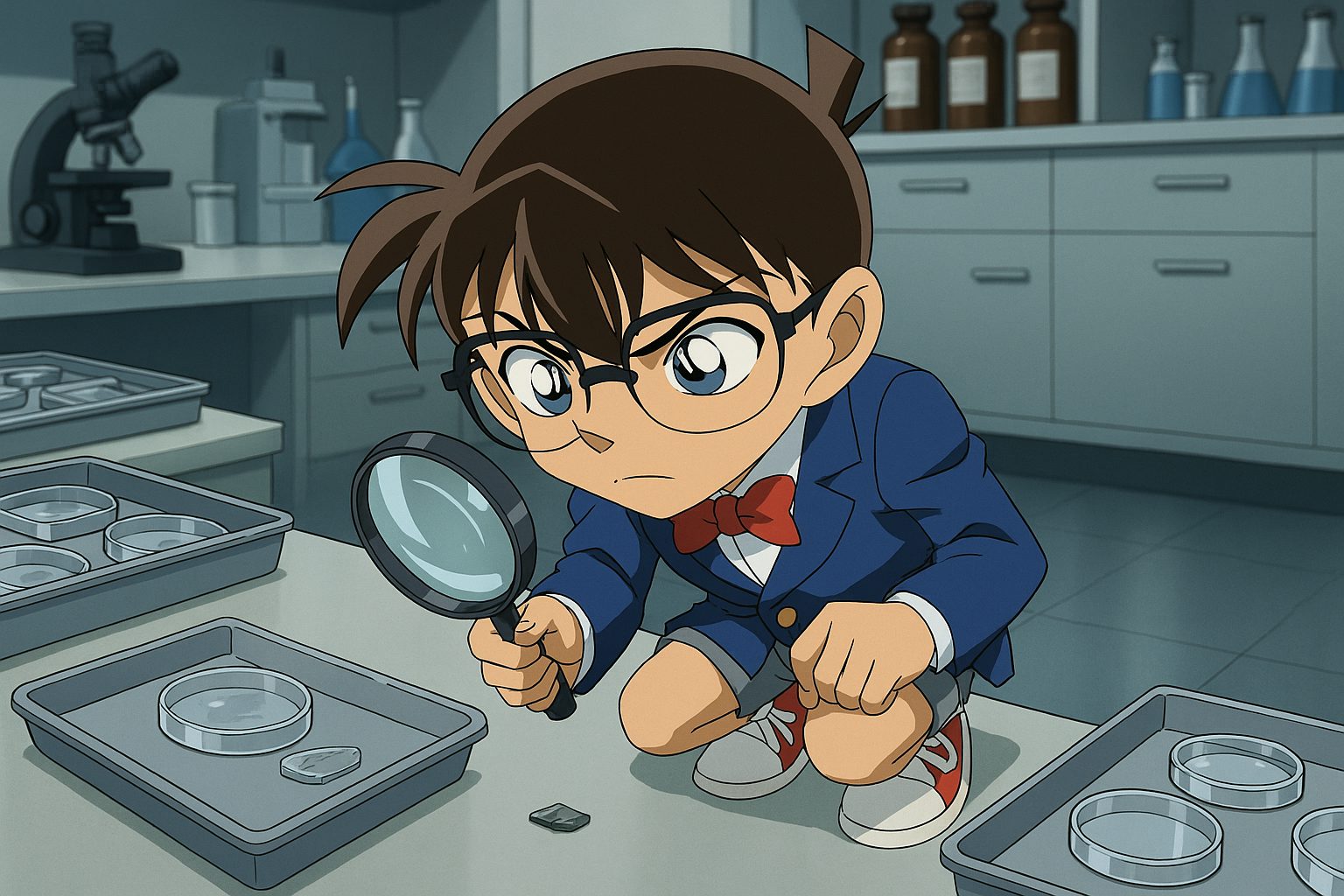 コナンの鑑定シーン