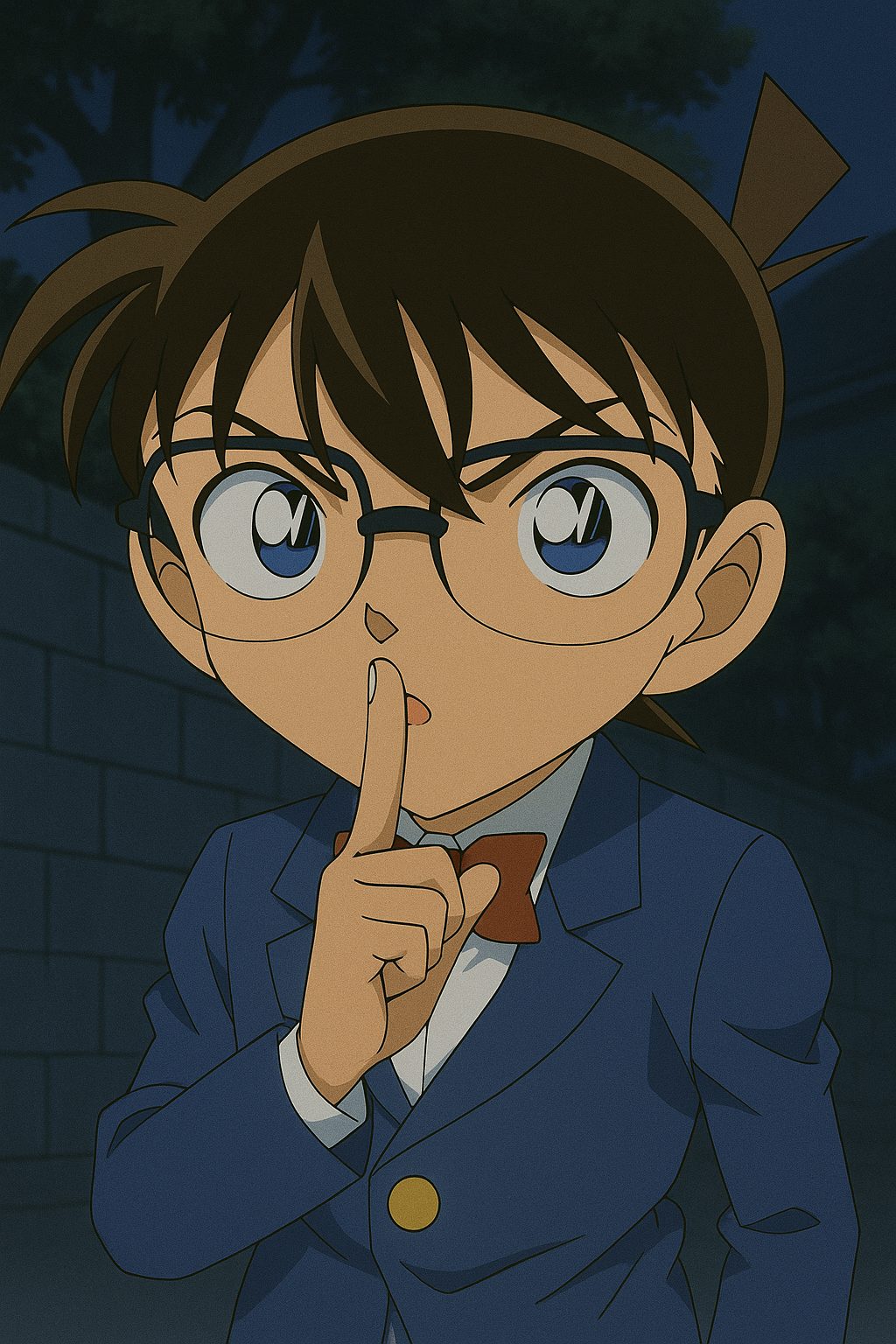 静かにしてるコナン