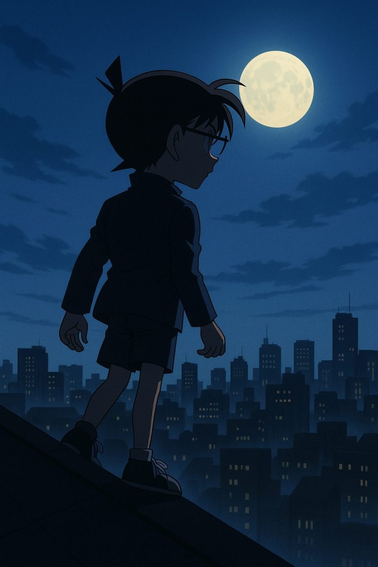 名探偵コナン×マジック推理完全ガイド|手品トリックの秘密を徹底解説【全4回】 9 月明かりの街並みと少年