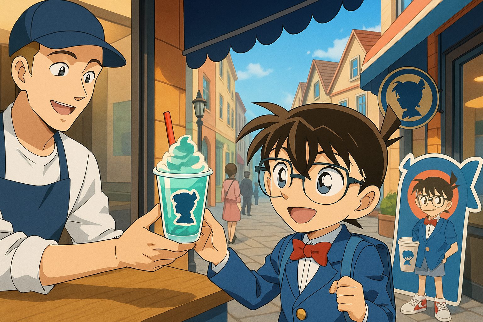 コナンカフェの注文シーン