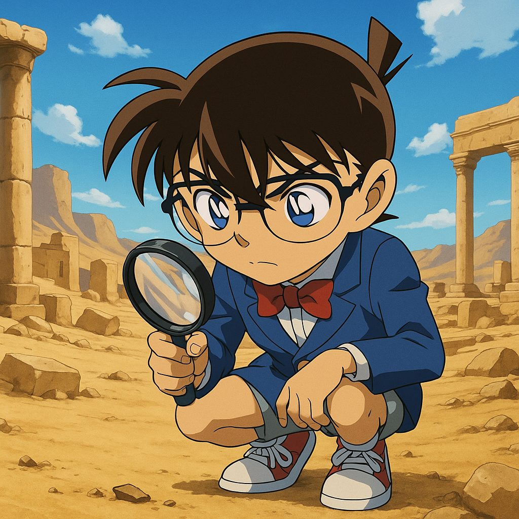 遺跡での探偵コナン