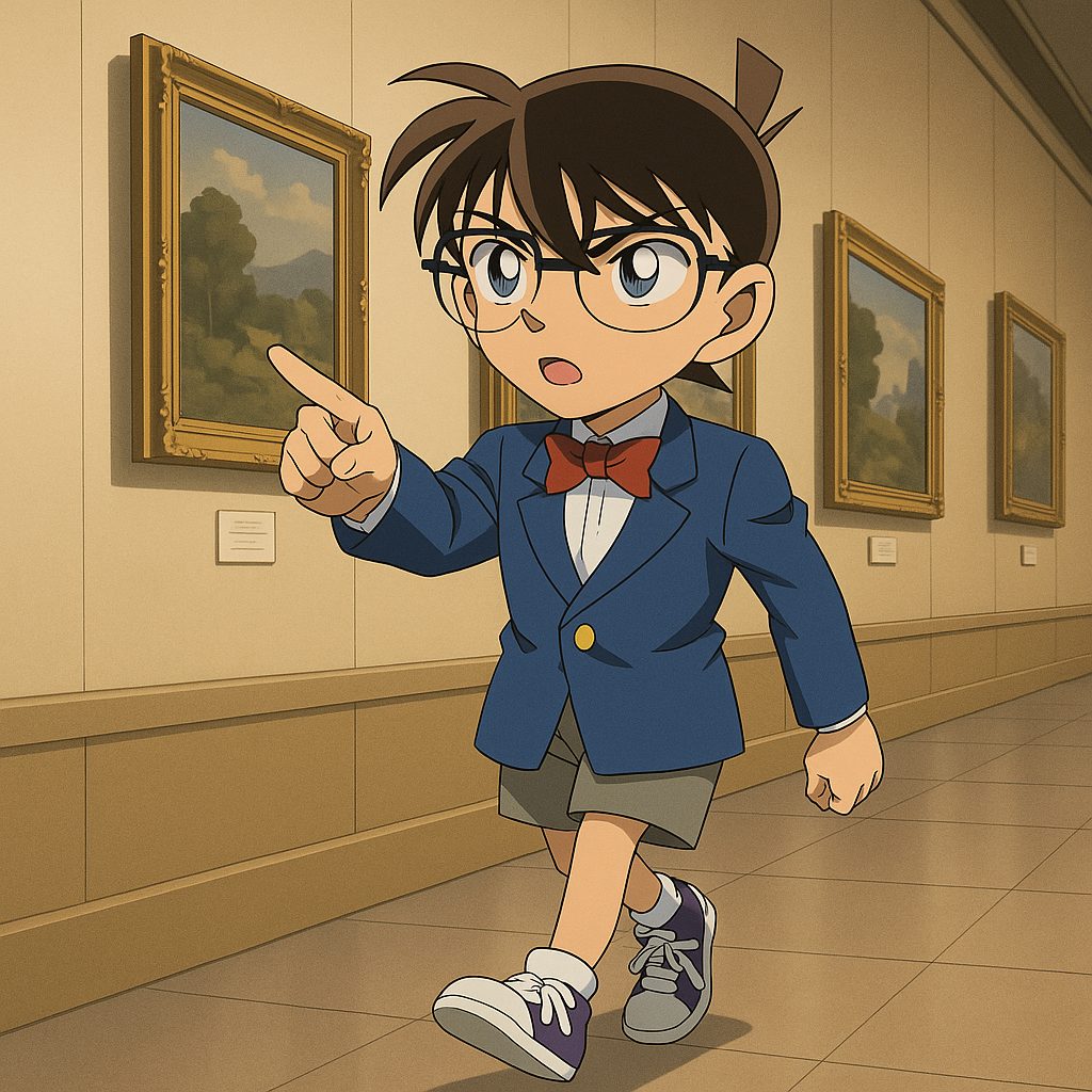 美術館でのコナン (1)