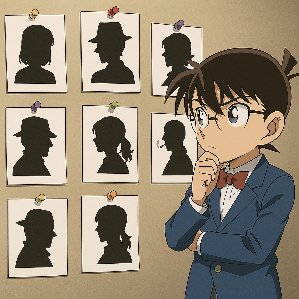 コナンの謎解きシルエット