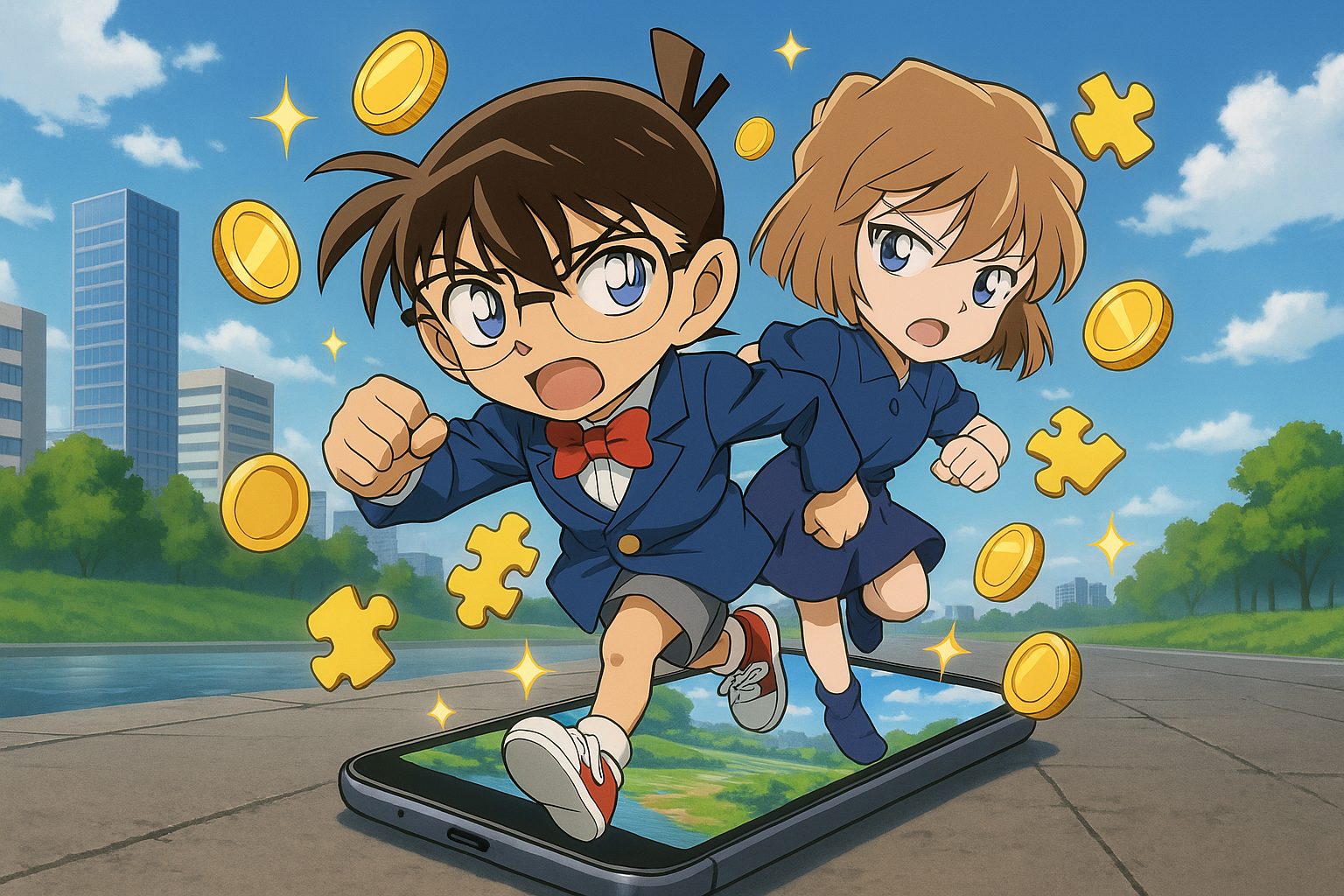 スマートフォンから飛び出す探偵たち