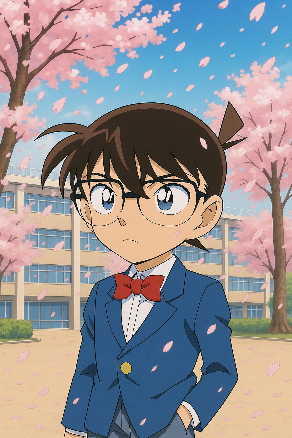 桜の下の探偵コナン