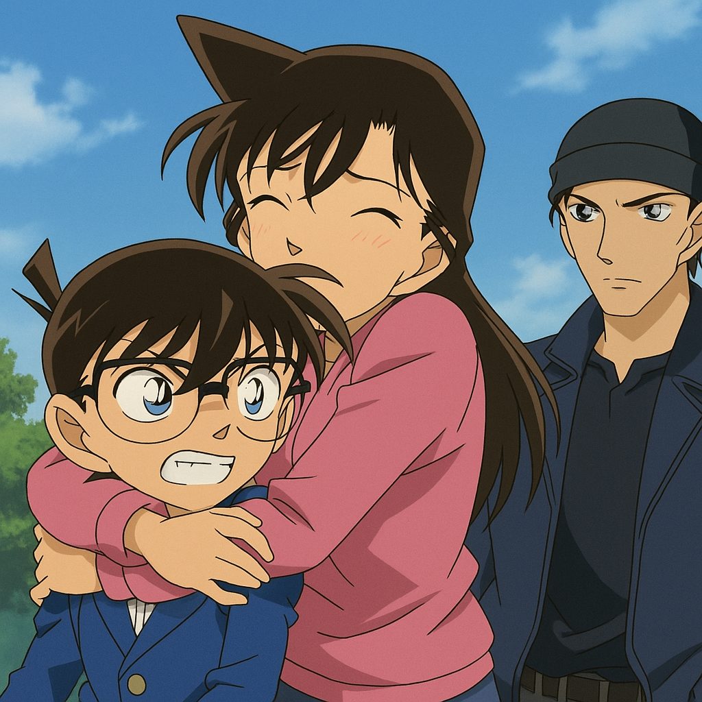 ランとコナンの抱擁