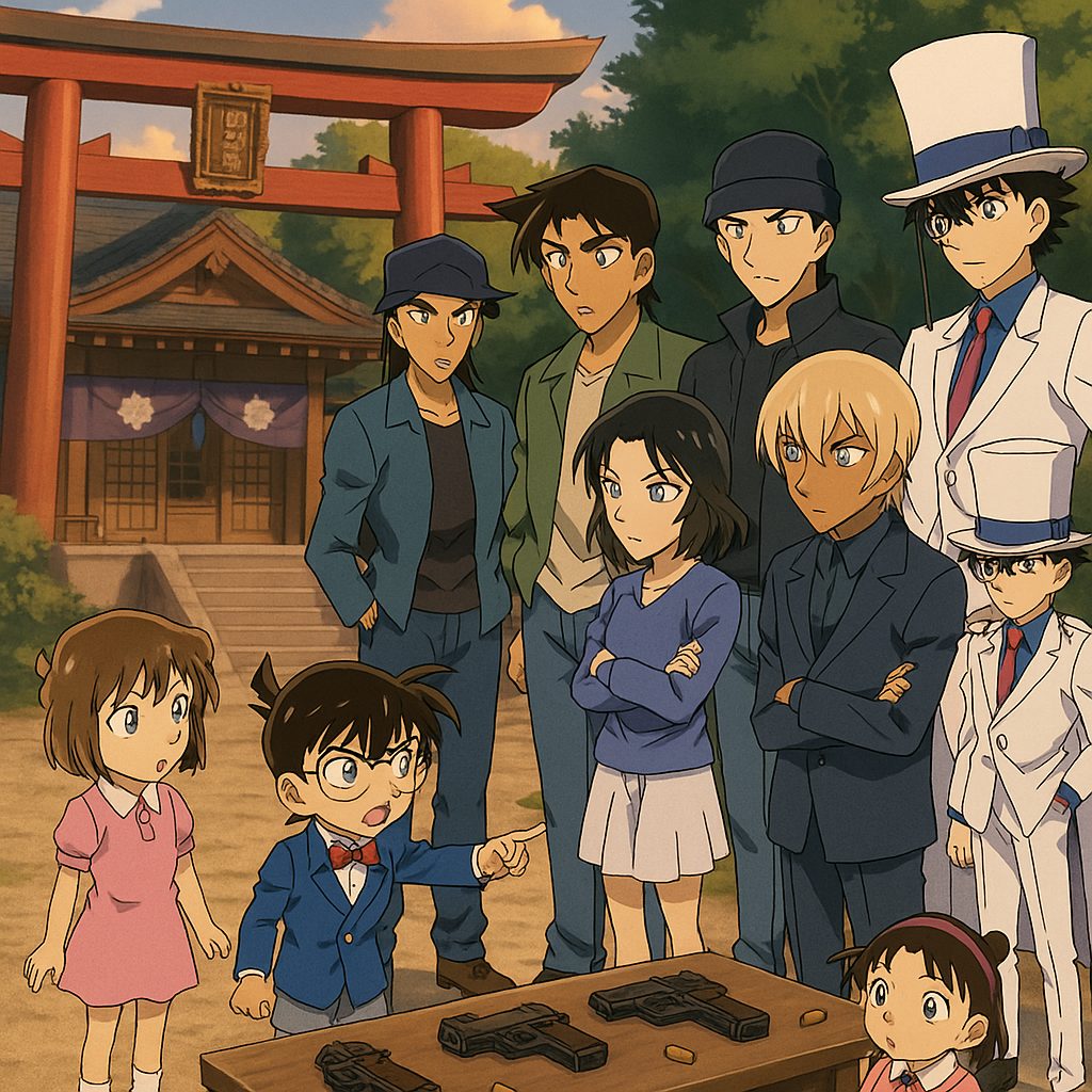 探偵たちと夕暮れの神社