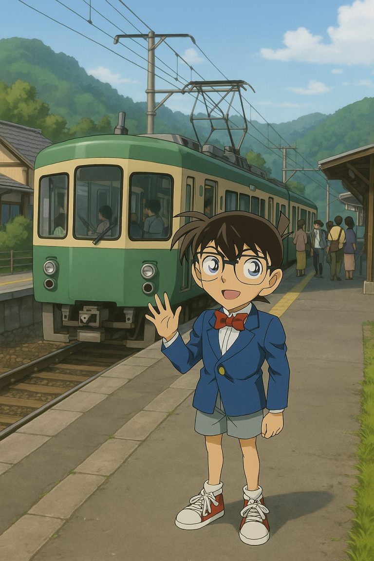 コナンの駅での挨拶