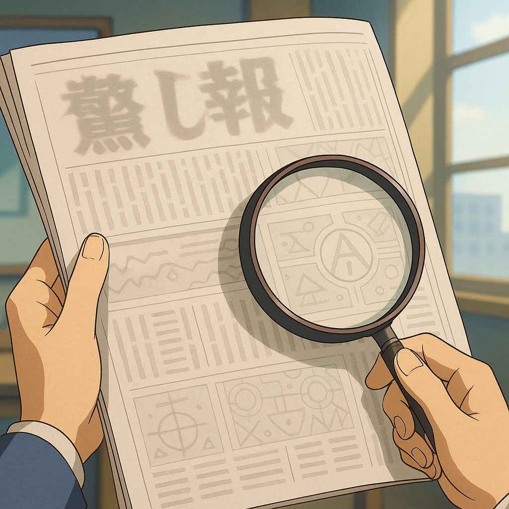名探偵コナン劇中新聞完全ガイド|隠し見出しと伏線解読 18 新聞と虫眼鏡の詳細