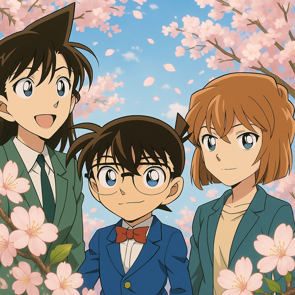 海外ファンが選ぶ!翻訳が難しい『名探偵コナン』キャラ10選 7 桜と共に笑顔のコナン