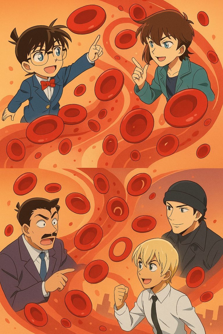 赤血球と探偵たちの血液型