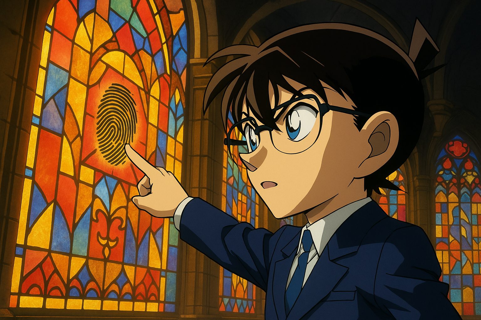 コナンと指紋の謎