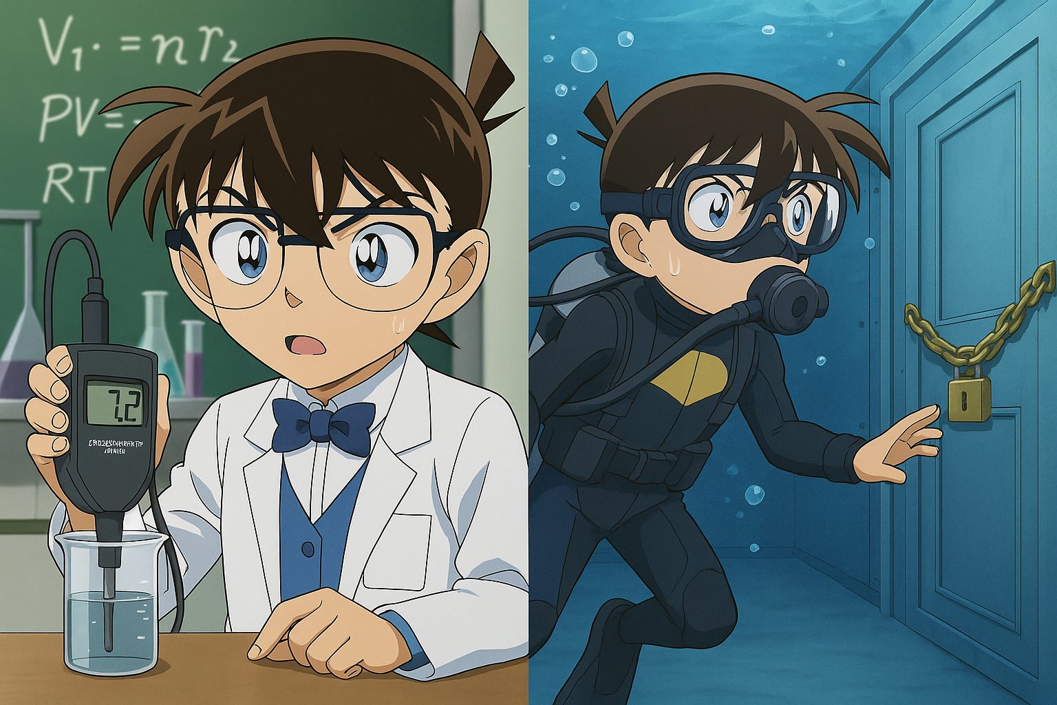 科学と水中の名探偵