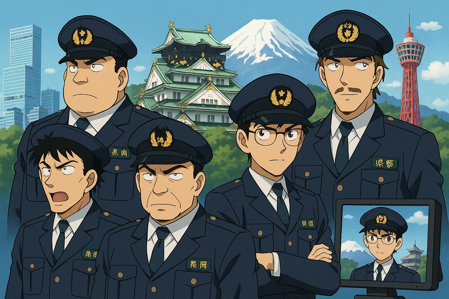 名探偵コナンOP映像の伏線集|1996-2000黎明期に仕掛けられた黒い影と謎 6 日本の探偵たちと名所