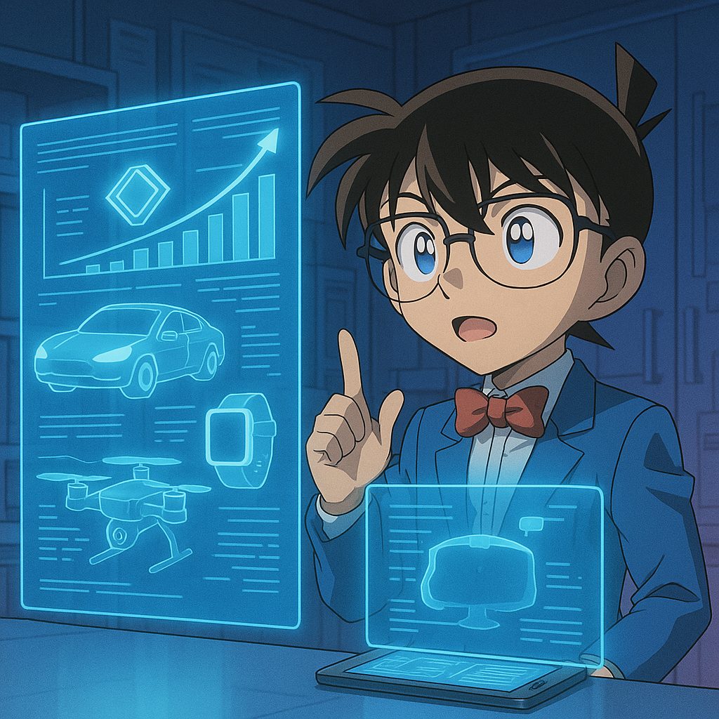 未来技術を探る少年