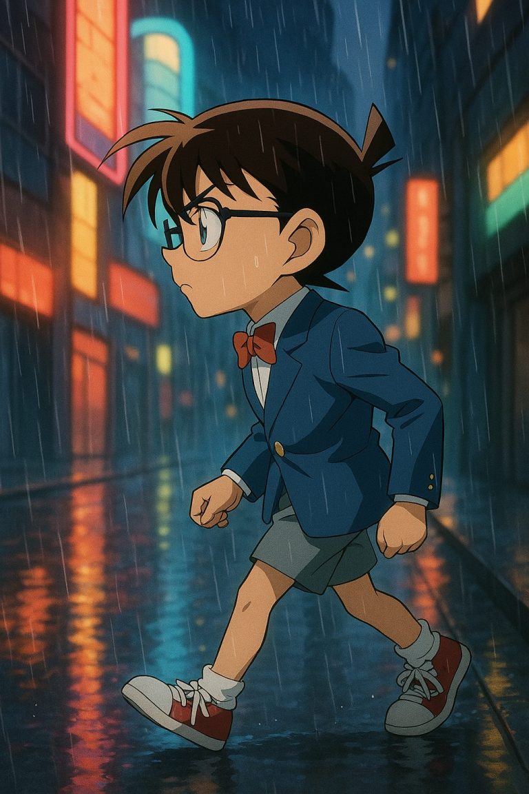 【コナン推理の秘密】手帳・メモで明かされた名事件&感動シーンまとめ 8 雨の街角を歩く少年