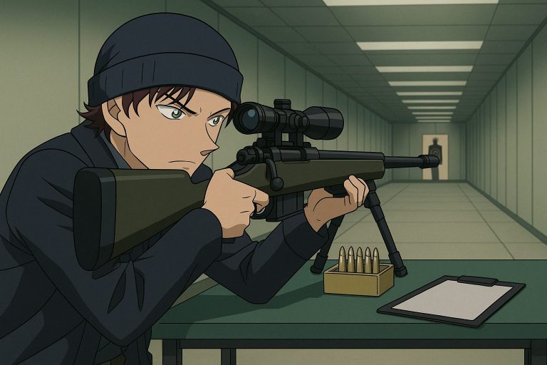 狙撃手の射撃練習