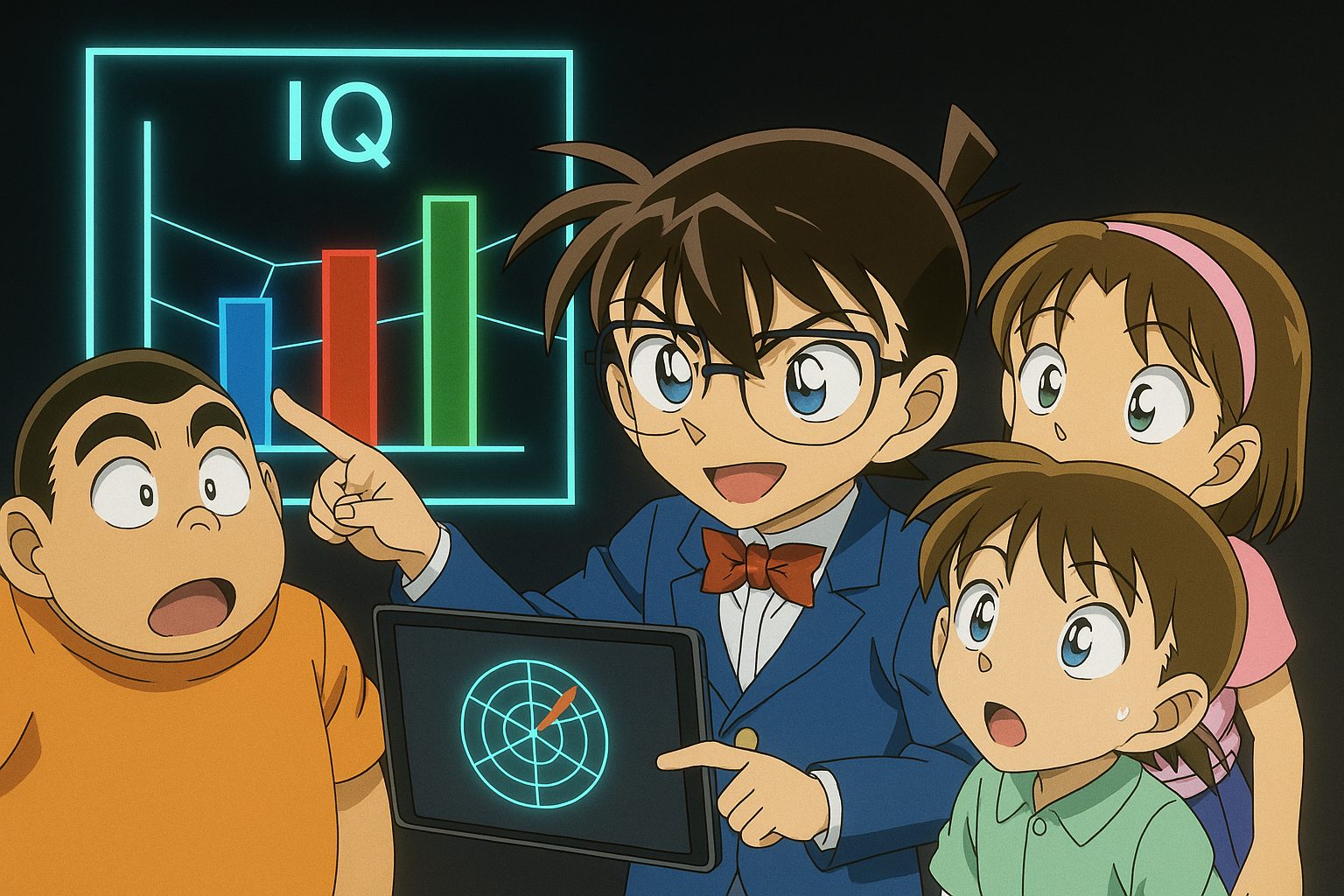 少年探偵団は本当に天才? 名探偵コナンキャラIQをデータで比較 14 探偵団とIQグラフ