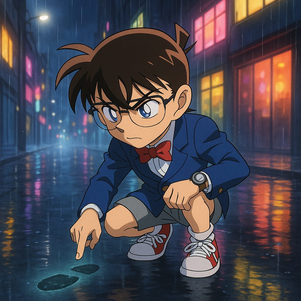 雨夜の街角での推理 (1)