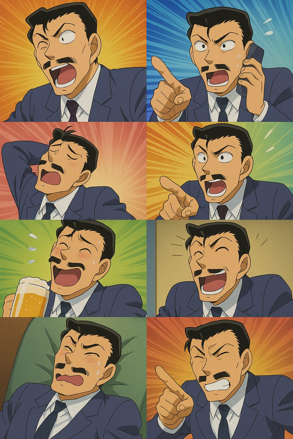 哀れ⁉︎“眠りの小五郎”完全敗北集:珠玉のプリーズ失敗10選【名探偵コナン】 14 毛利小五郎の表情集
