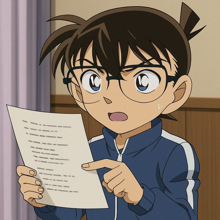 コナンの疑問と台本