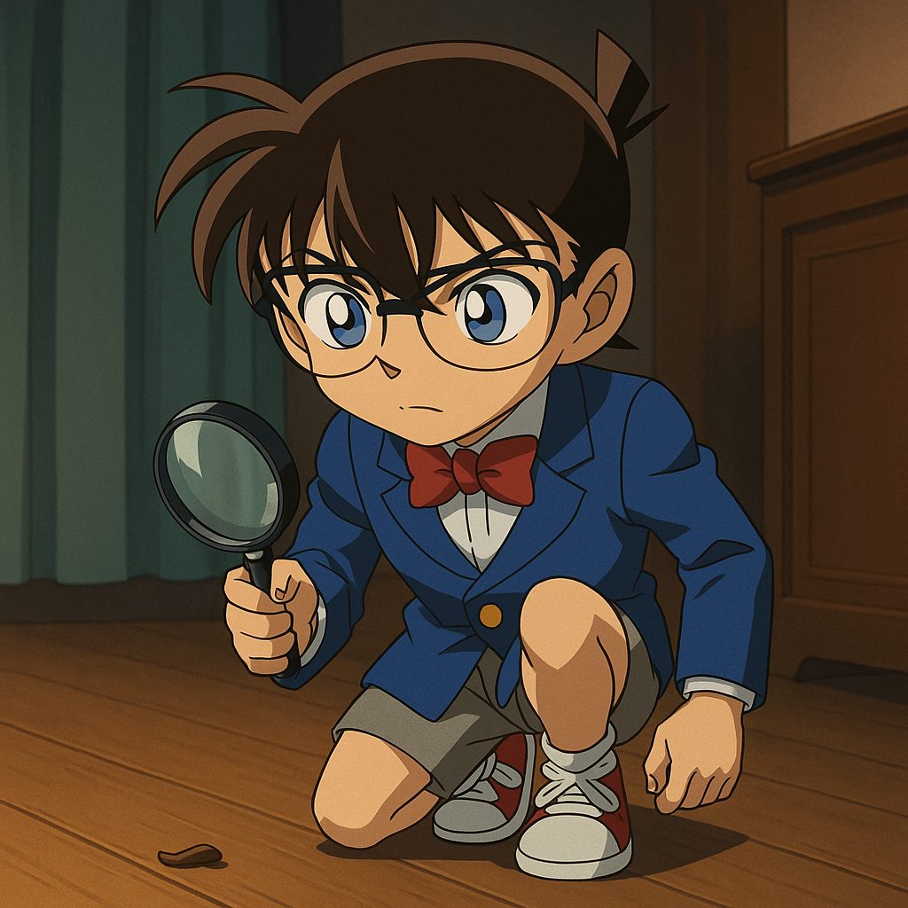 名探偵少年の鋭い観察