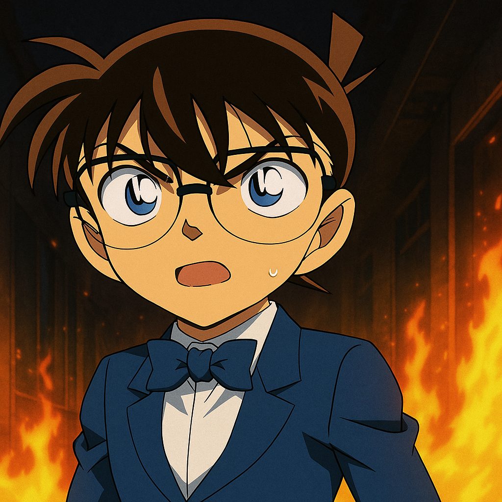 炎の中のコナン