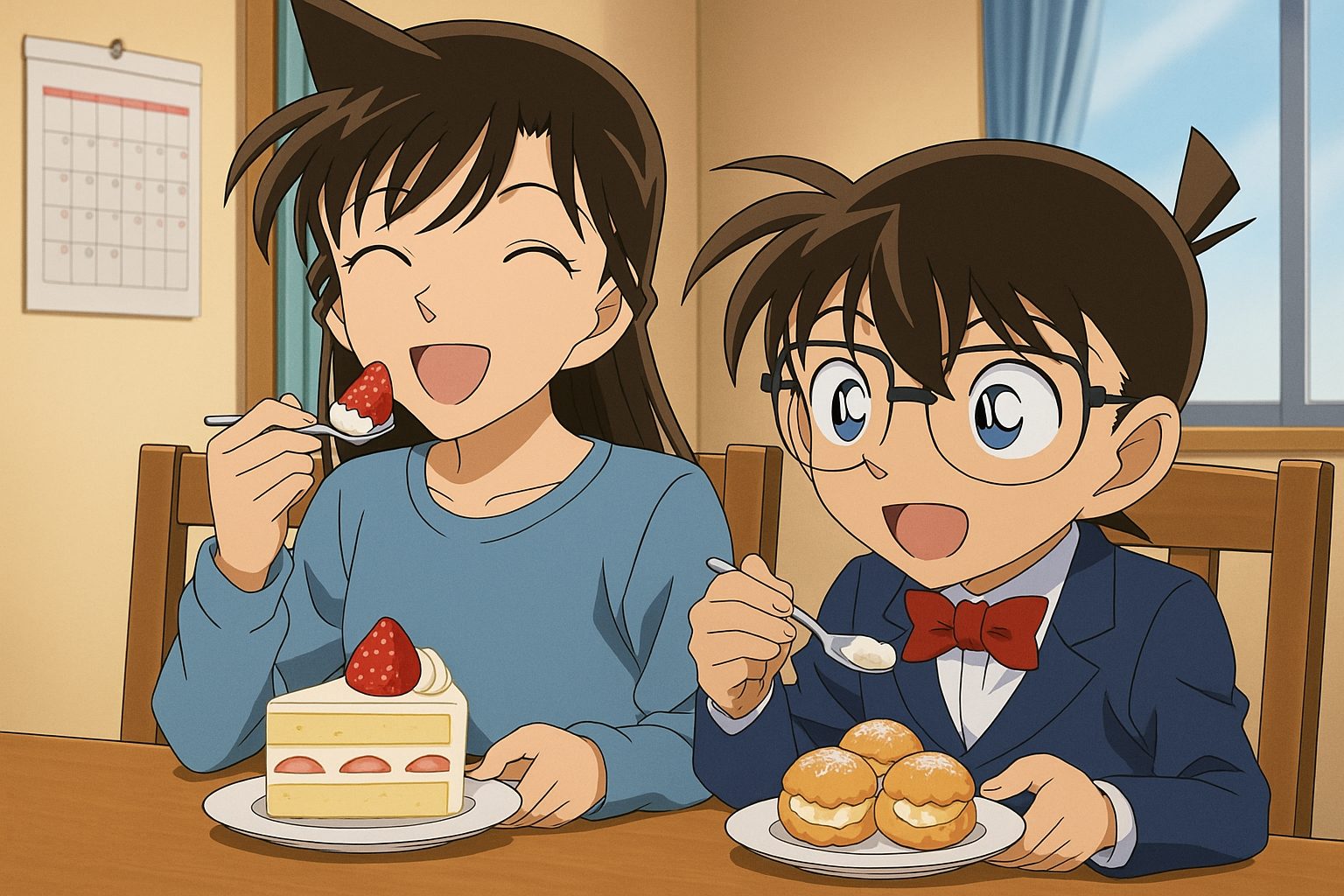 ランとコナンのお茶時間