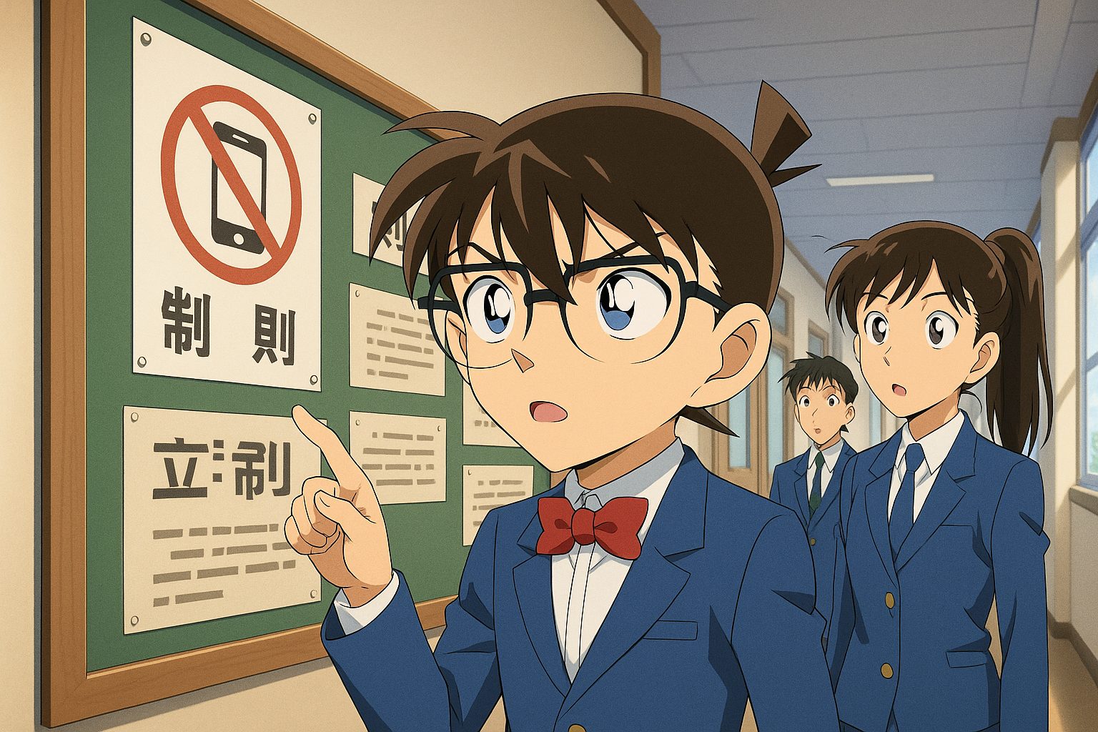 米花高校の校則を大推理! 名探偵コナン全シーンから推測した日常ルール 14 掲示板前の探偵業