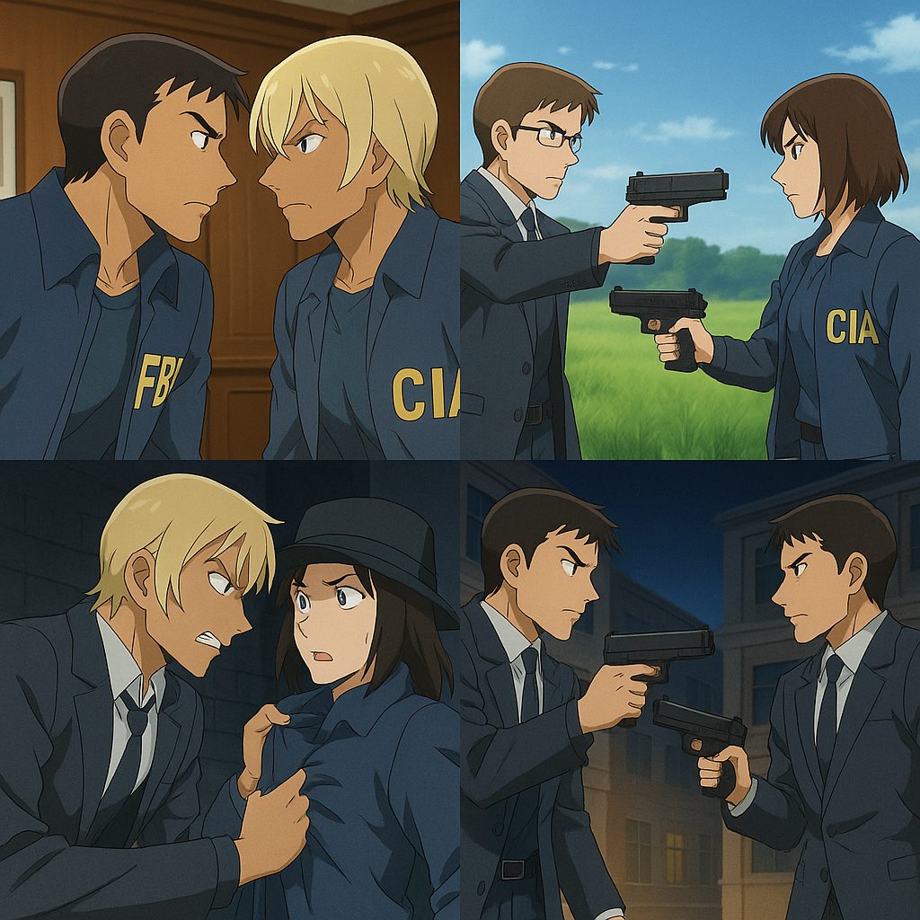 FBI対CIAの激闘シーン