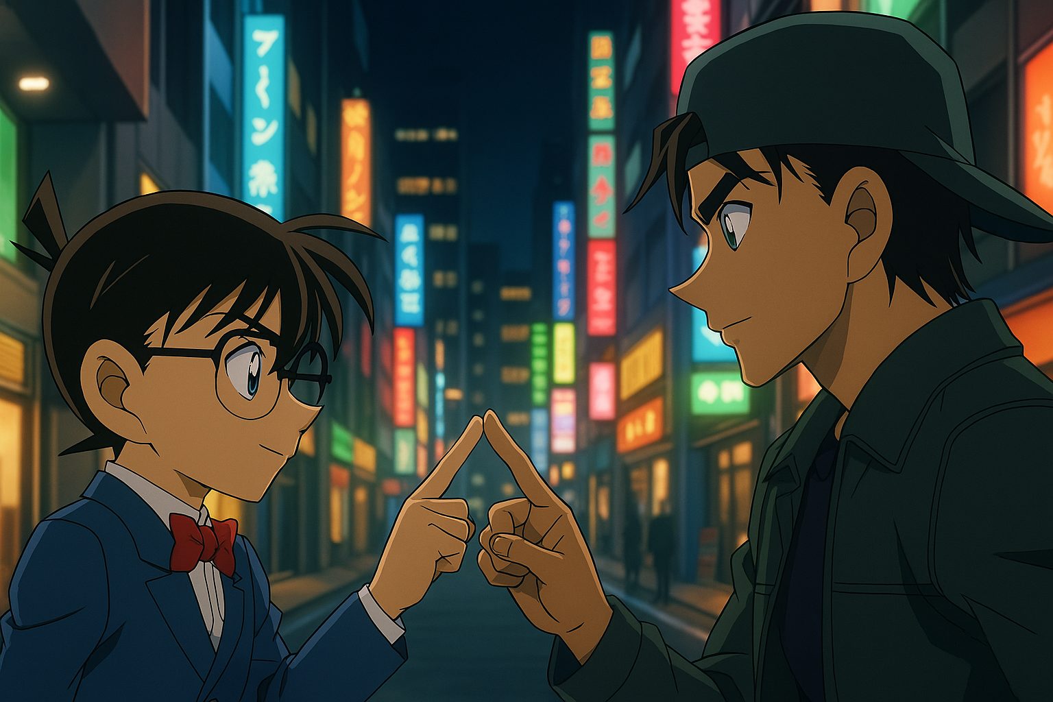 大阪の夜、指先の約束