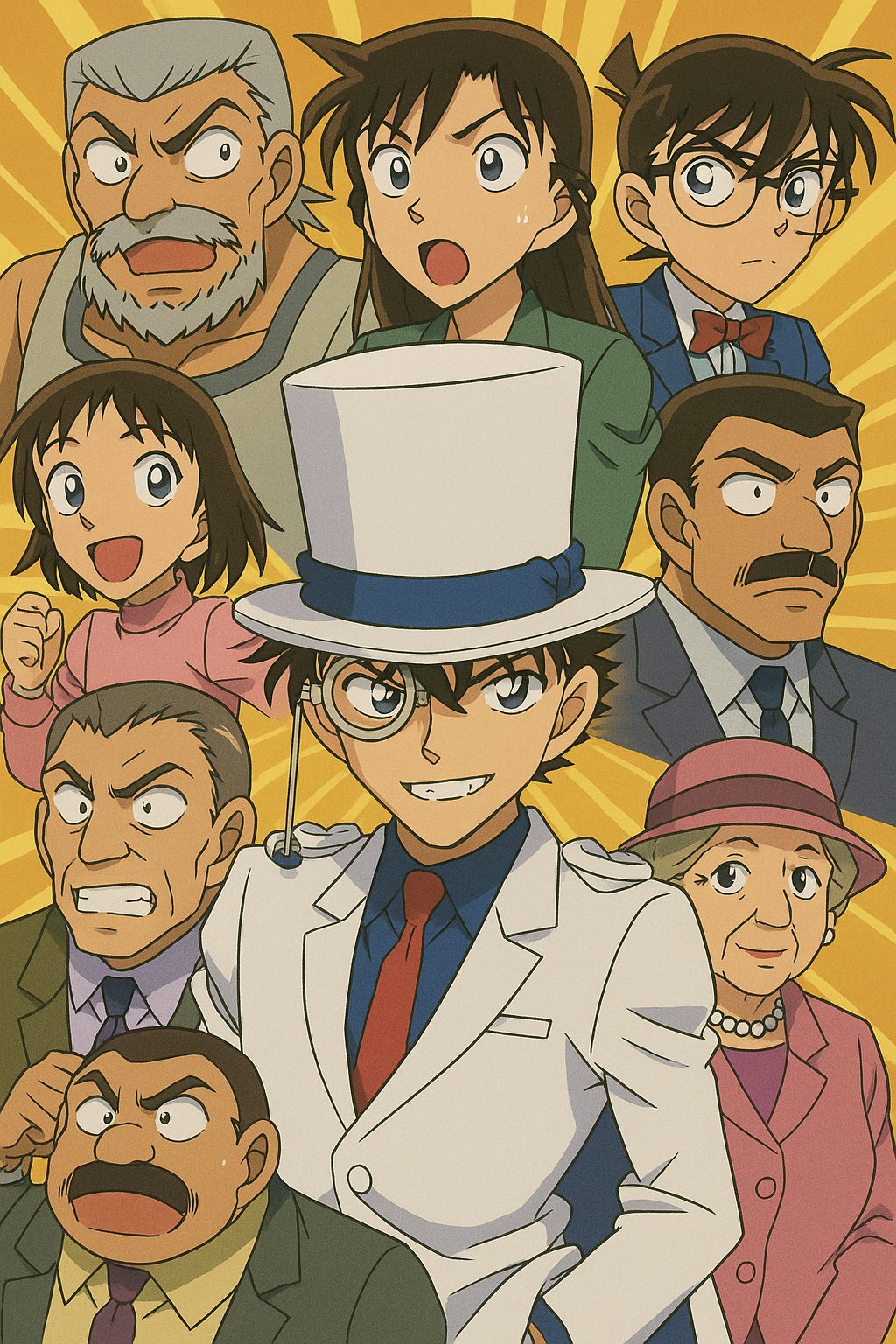 怪盗キッドの変装コラージュ