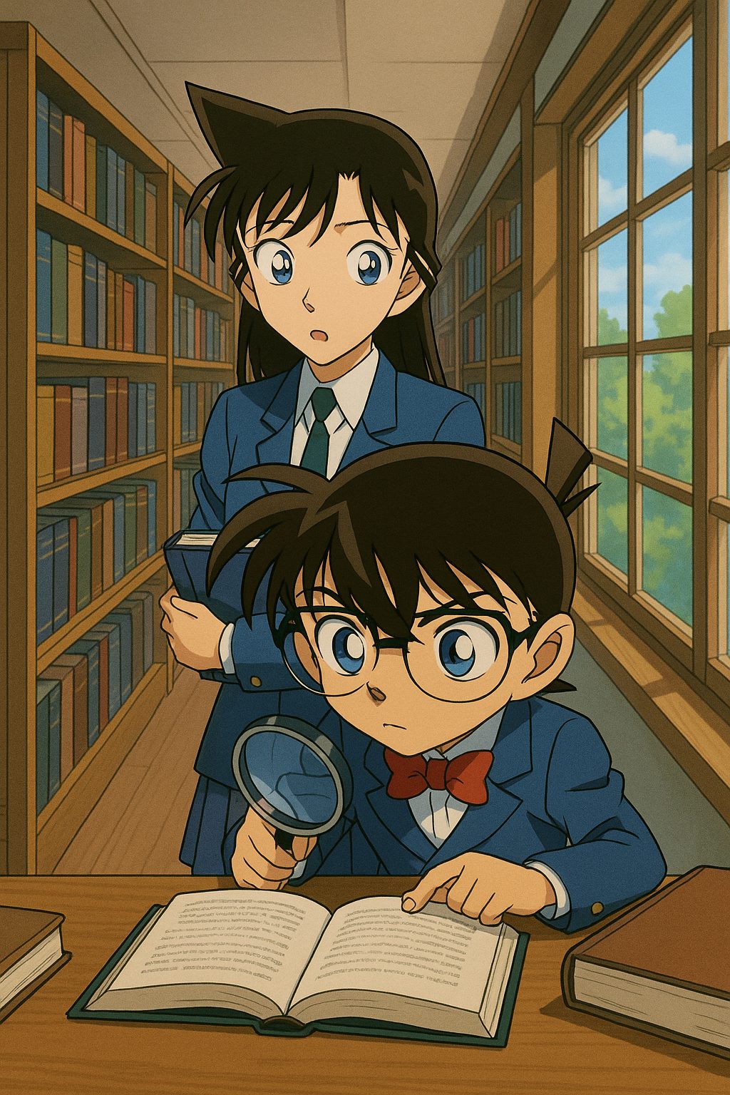 図書館でのワトソンと蘭