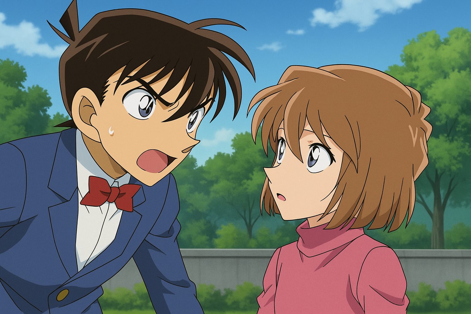 公園での真剣な会話