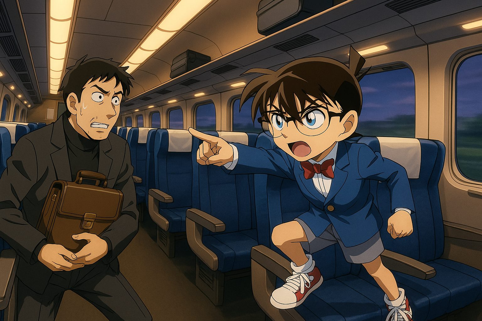 コナンとブリーフケースの対決