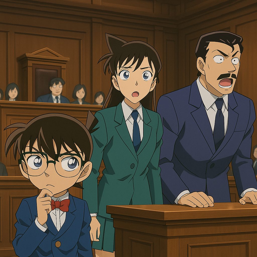 法廷での緊迫した対決