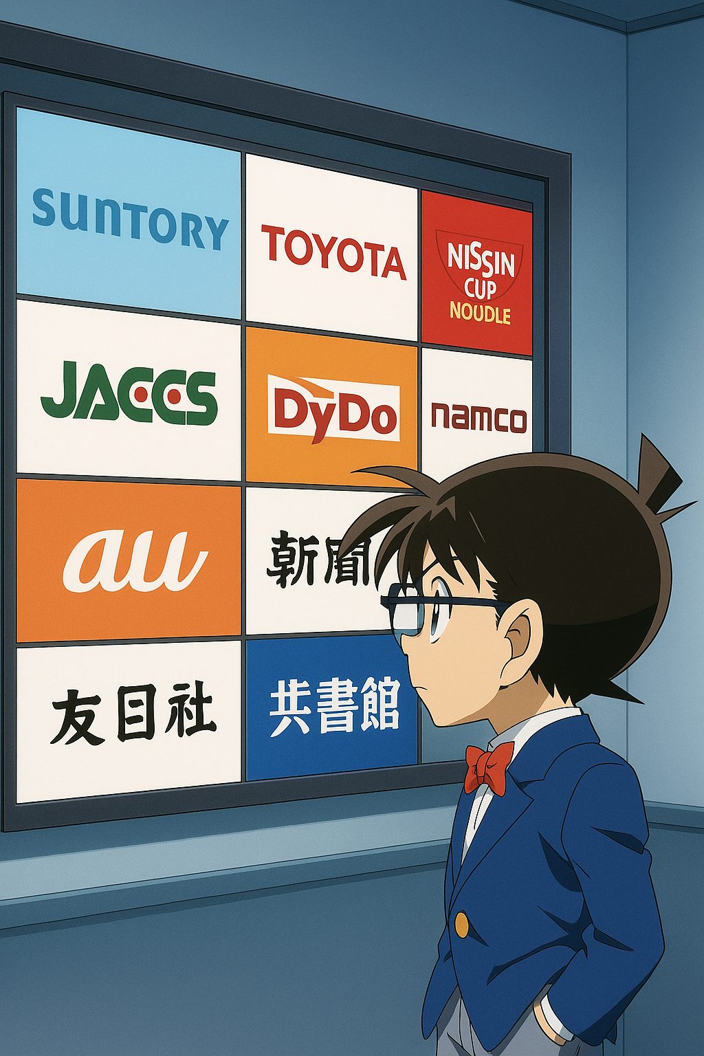 名探偵コナン殺人動機ランキングTOP5|復讐・愛憎・遺産…動機から読み解く真実と社会背景 6 コナンと企業広告のスクリーン